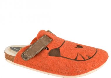 Γυναικείες Παντόφλες Σπιτιού | Υφαντίδης | 132615 | Πορτοκαλί - Υφαντίδης - 